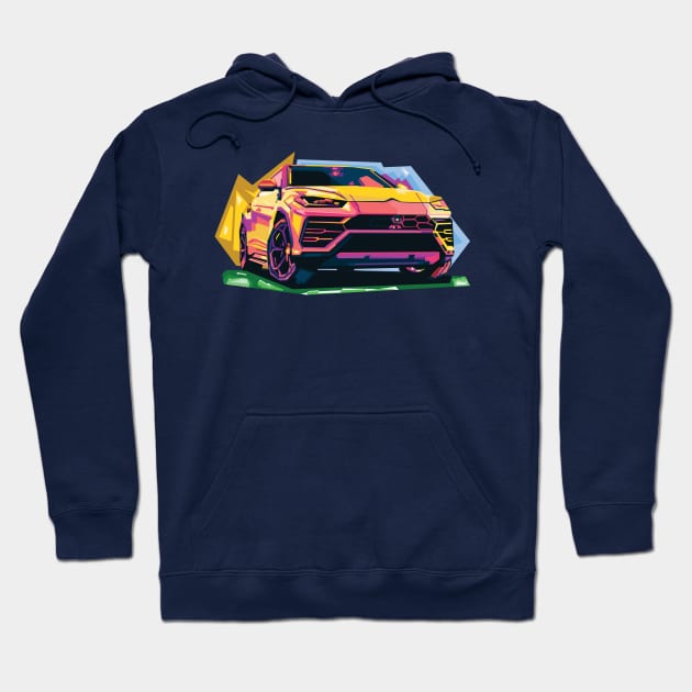 Lamborghini Urus WPAP Hoodie by Shuriken